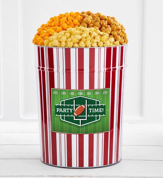 Tins With Pop® 4 Gallon Party Time Football